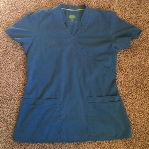 Mock Wrap Scrub Top